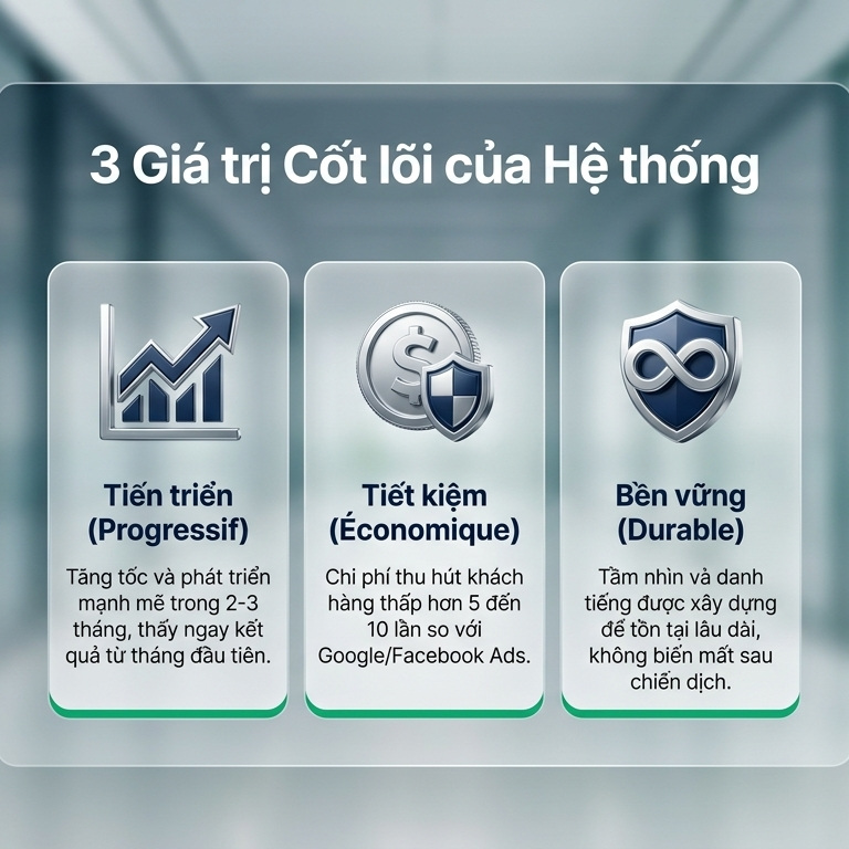 3 Giá trị Cốt lõi của Hệ thống